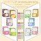 160 Packs Stationery Paper Set (50 Double Sided Stationery Writing Papers 50 Matching Envelopes) 60 Round Dot Sticker, 10 Design(Flower,5.5 x 8.25 Inch)